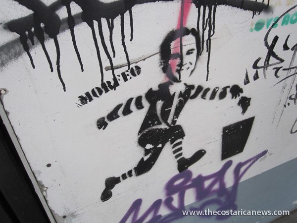 George Bush Graffiti in Barrio California, San Jose, Costa Rica