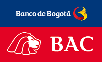 BAC Credomatic and Baco de Bogota logos