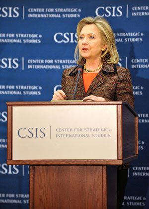Clinton speaks about Latin America
