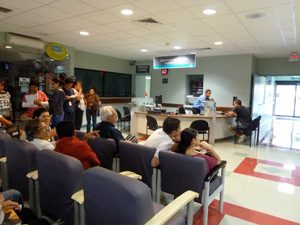 hospital waiting room in Costa Rica