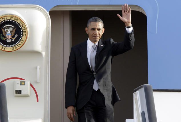 President Barack Obama Landed In Costa Roca This Afternoon, Meets with Laura Chinchilla