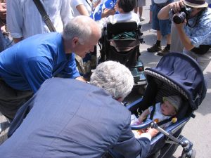 Candidates Presidential Candidate Hit the Streets for Supporters