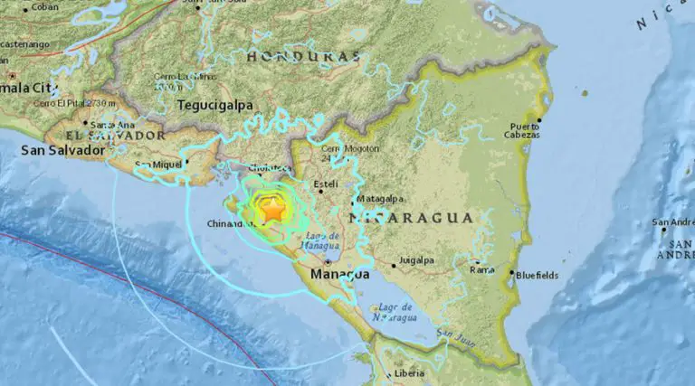 Strong 6.1 Earthquake Shakes Nicaragua