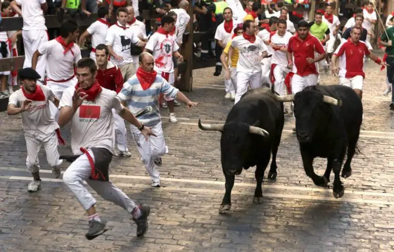 Accident in Running of Bulls in Pamplona: 14 injured