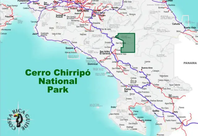 Chirripó National Park covers an extense area of forests, mountains, and wildlife.