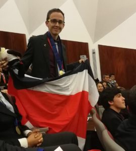 Winner of the 22nd Ibero-American Chemistry Olympiads 2017
