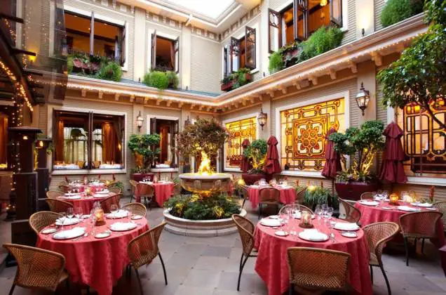 Internal view of the restaurant Grano de Oro