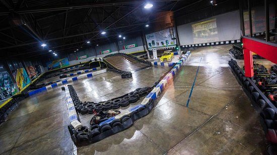 Indoor view of an excellent Formula-Kart track