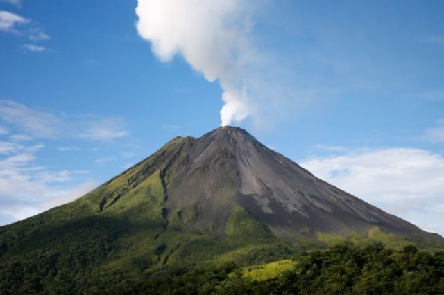 Arenal Volcano in activity