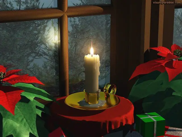 Candles are symbolic objects in Irish traditions for Christmas time.
