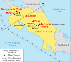 In spite of its size, Costa Rica has more than 60 volcanoes along its territory. 