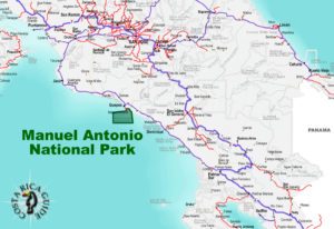 Manuel Antonio National Park map location