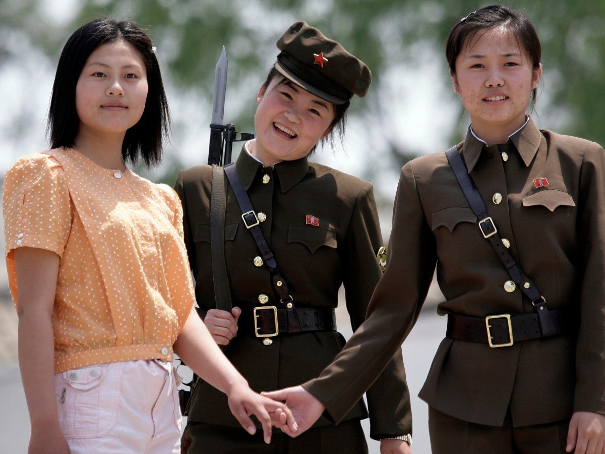 real korean army girls