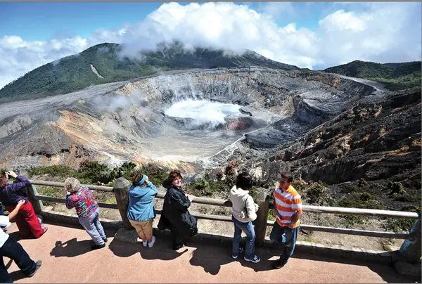 Viewpoint of Poás Volcano