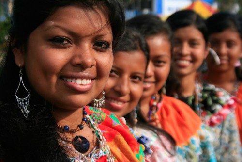 Women of the Bri Bri indigenous culture of Costa Rica