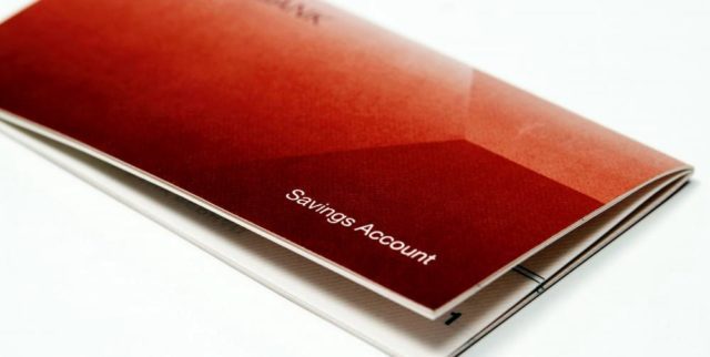 A passbook is usually the iconic object for savings accounts.