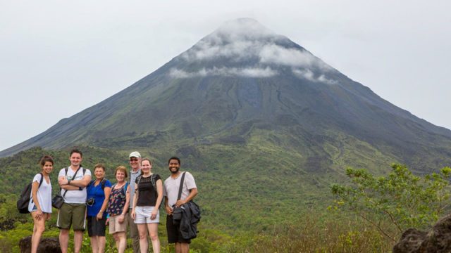 Costa Rica has many volcanoes along its relatively small-sized territory.