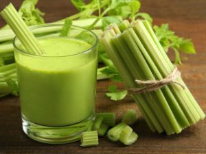Celery is really delicious in juice form.