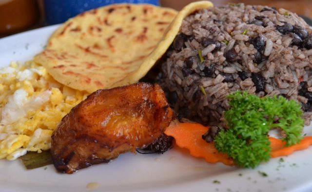 Gallo Pinto may be combined with lots of different food.