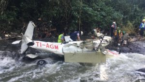 Nature Air plane crash in Guanacaste.