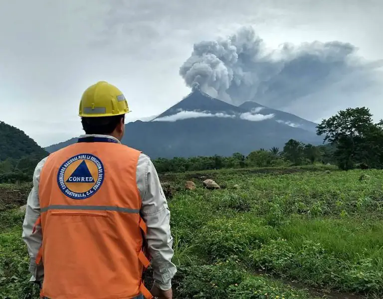 Fuego Volcano of Guatemala Sudden Eruption on Sunday