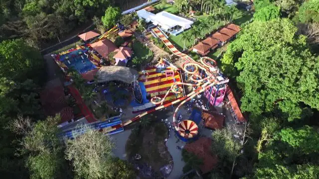 Aerial View of Villas Fantasía Waterpark