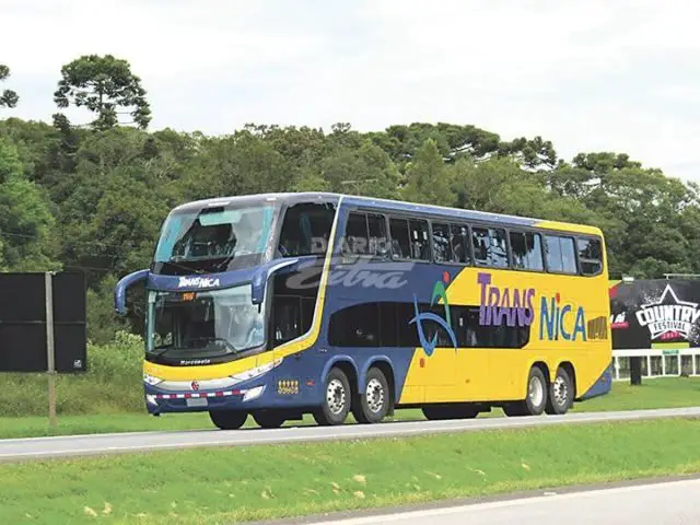 Trasnica Bus on the highway