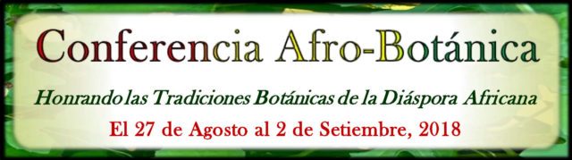 Invitation banner of Afrobotanic lecture in Costa Rica