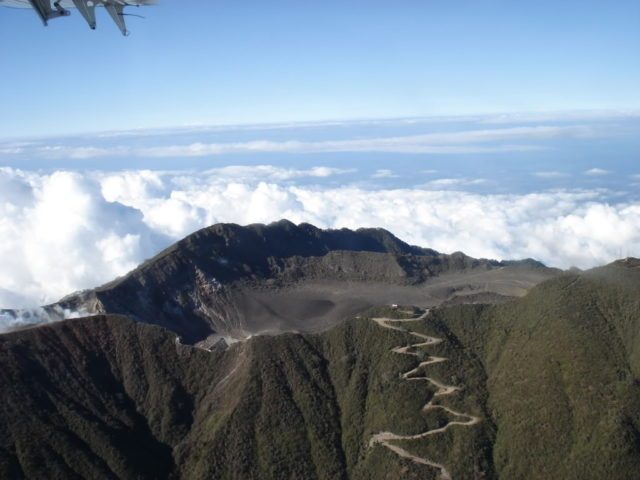 Turrialba volcano national park