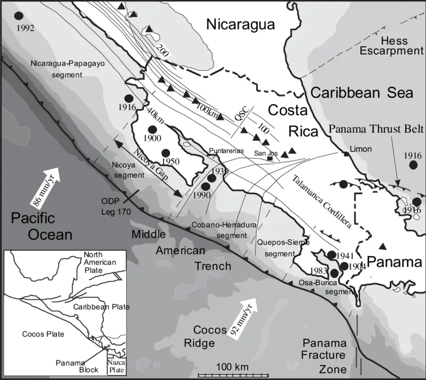 Tsunami threat costa rica