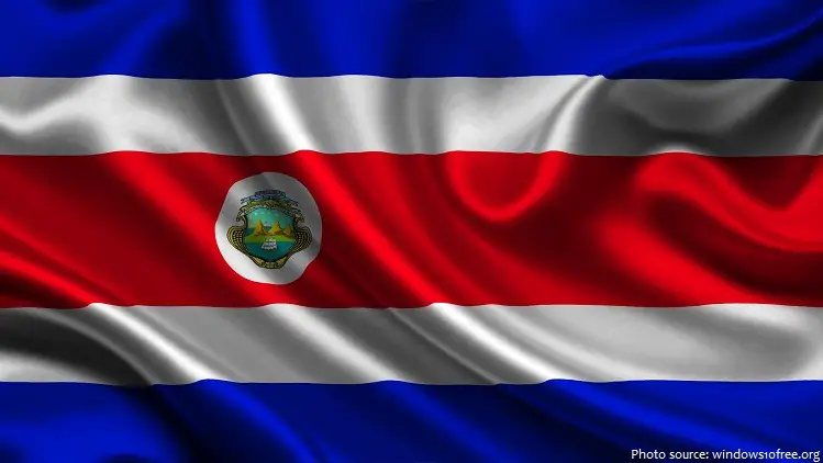 Bandera del Turismo, the country’s largest flag of Costa Rica, flies as a symbol of hope