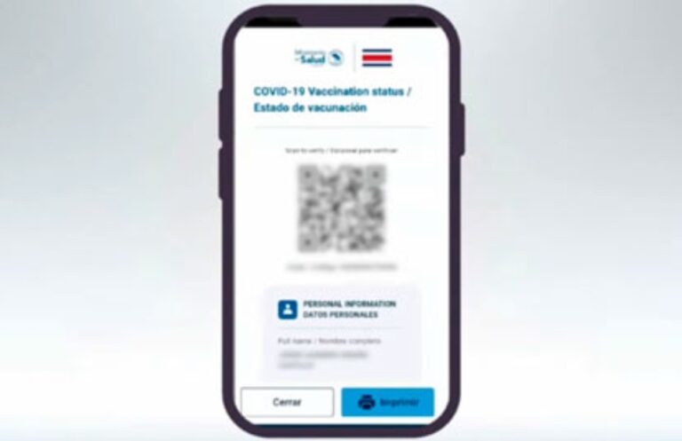 Method to Request QR of the Anticovid Vaccination Certificate in Costa Rica Is Simplified