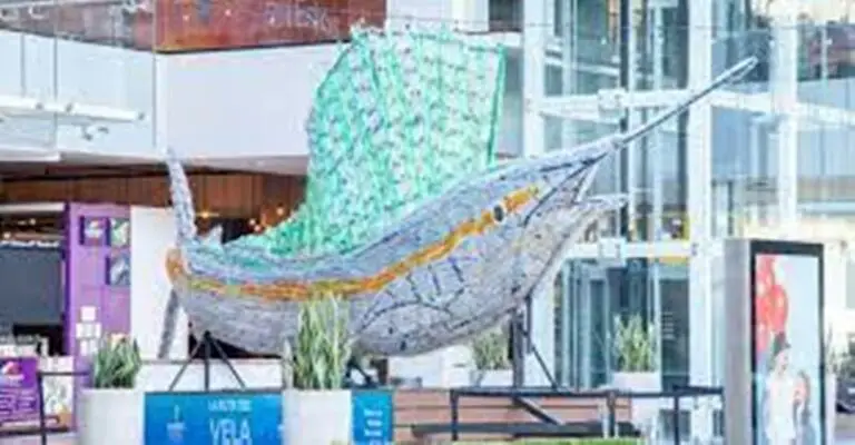 Sculpture in the Form of a Sailfish Created With Plastic Seeks To Raise Awareness about the Use of This Material in Costa Rica