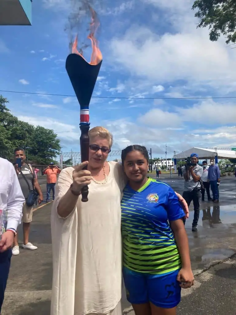Costa Rica Received from Nicaragua the Torch of Independence