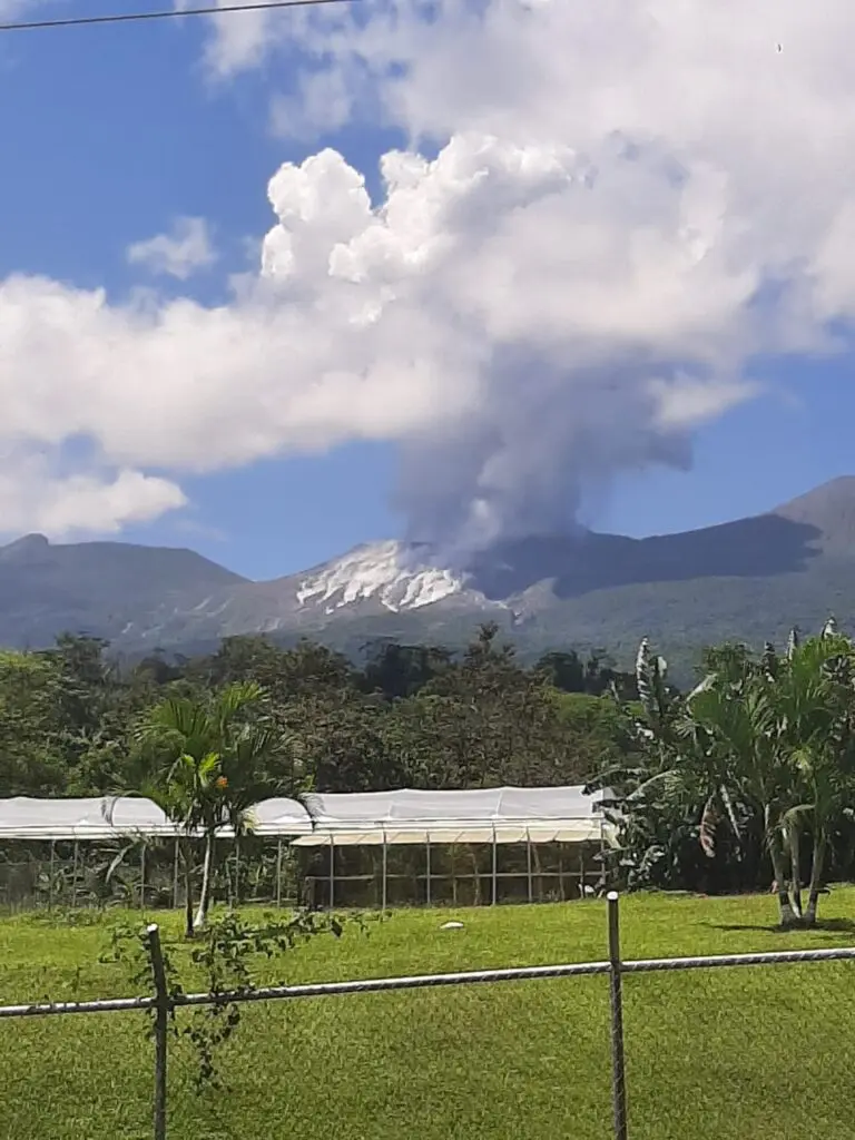 New Eruption of the Rincón de la Vieja Volcano Surpassed 3000 Meters High