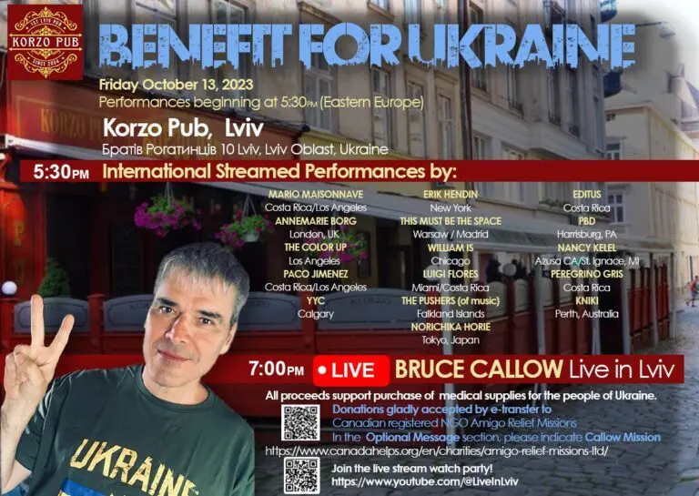 Costa Rican Recording Artists Unite to Support Ukraine:Benefit Concert