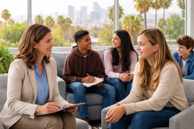 Comprehensive psychiatry clinics in Los Angeles for teen mental health providing therapy, telehealth, and residential treatment for adolescents