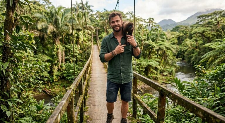 Marvel Star in Paradise: Chris Hemsworth Spots for Ice CreaA VIDAm and Photos with Locals in Costa Rica