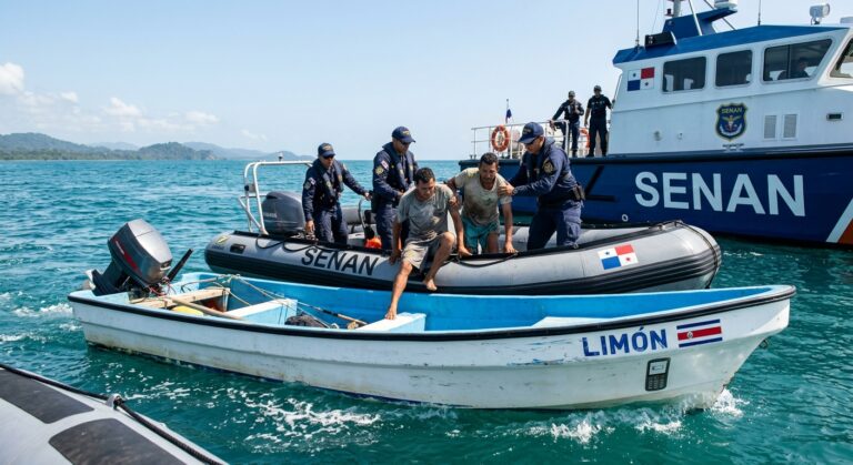 Costa Rican fishermen rescued in Panama